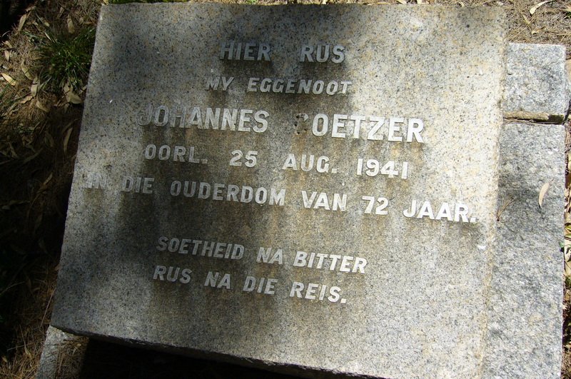 COETZER Johannes -1941