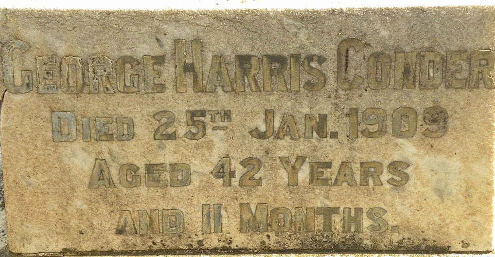 CONDER George Harris -1909