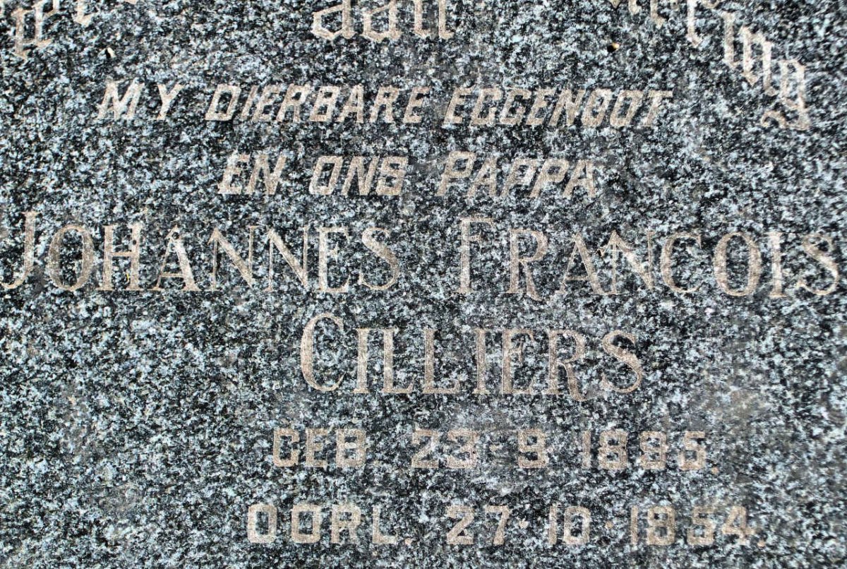 CILLIERS Johannes Francios 1895-1954