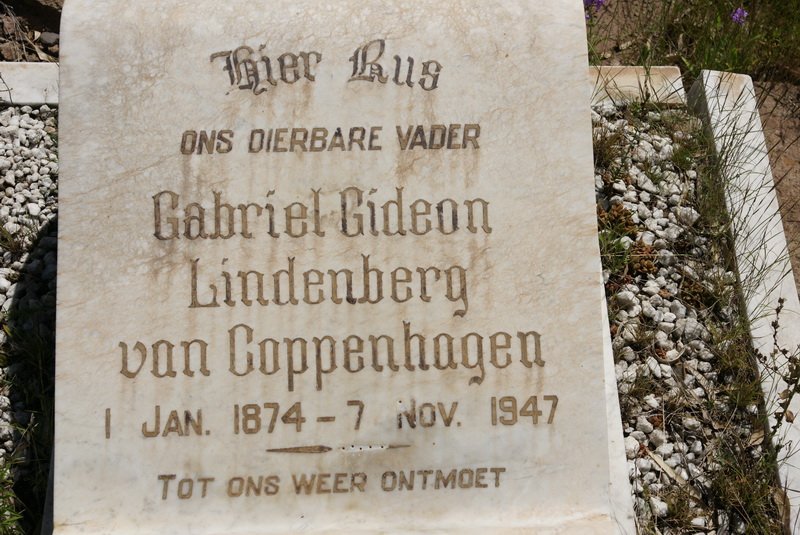 COPPENHAGEN Gabriel Gideon Lindenberg, van 1874-1947