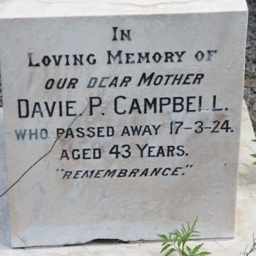 CAMPBELL Davie P. -1924