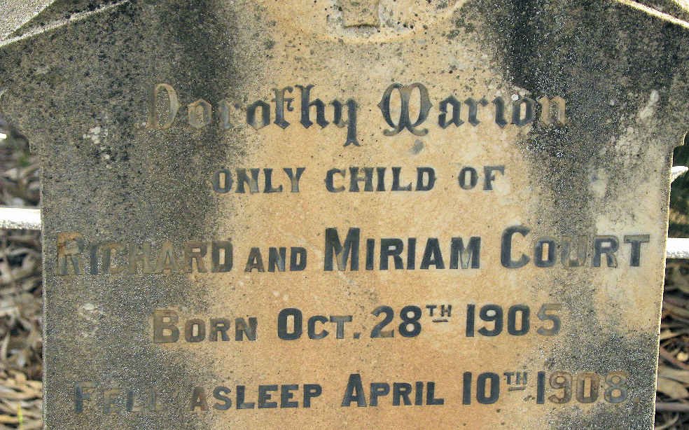 COURT Dorothy Marion 1905-1908