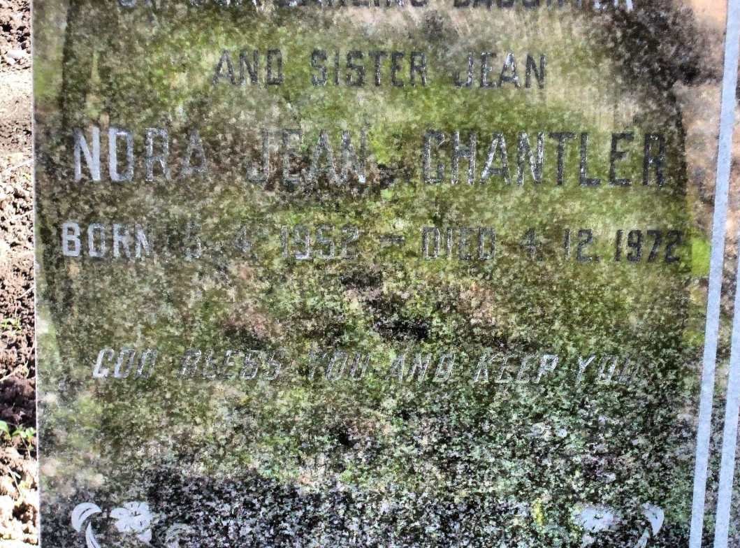 CHANTLER Nora Jean 1952-1972