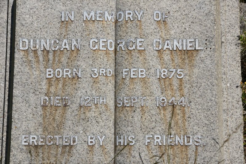 DANIEL Duncan George 1875-1944