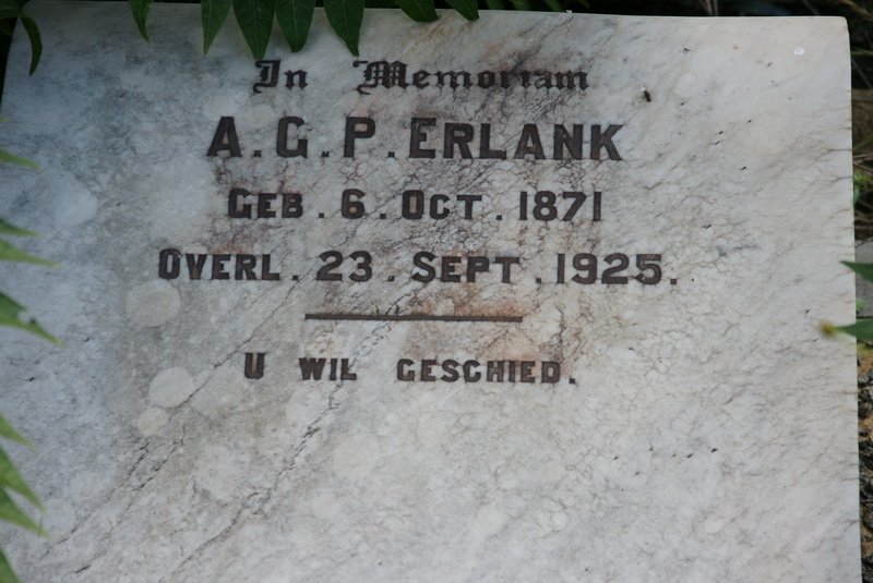 ERLANK A.G.P. 1871-1925