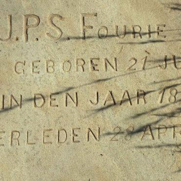 FOURIE J.P.S. 1821-1895