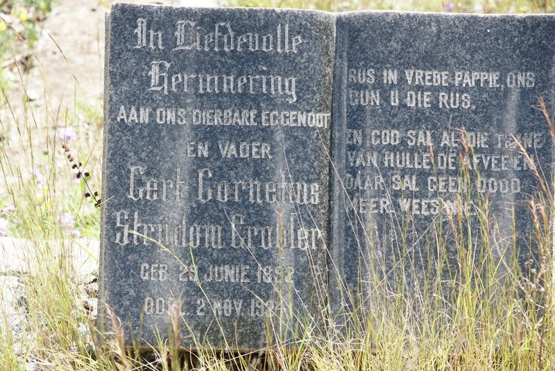 GROBLER Gert Cornelius Strijdom 1892-1924