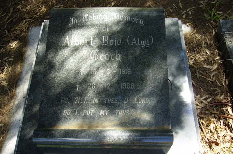 GROCH Albert Boje 1918-1986