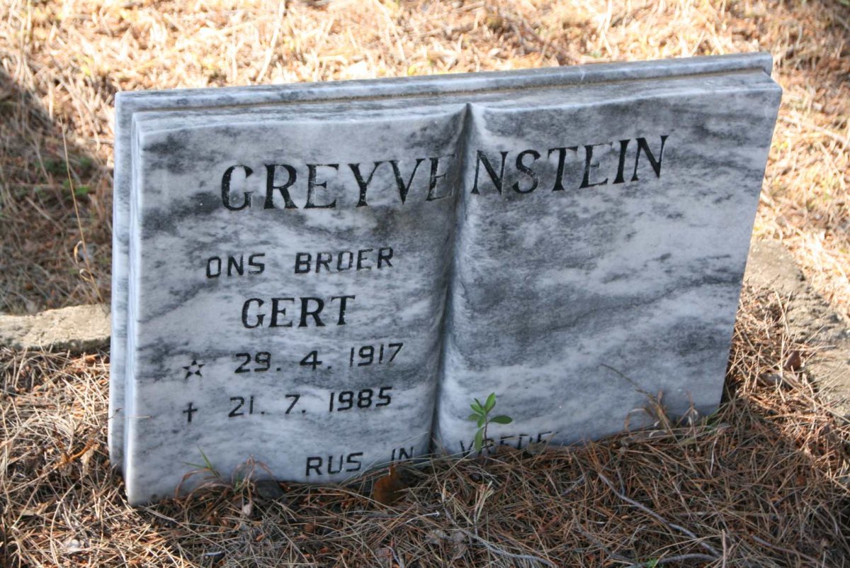 GREYVENSTEIN Gert 1917-1985