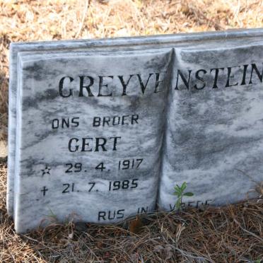 GREYVENSTEIN Gert 1917-1985