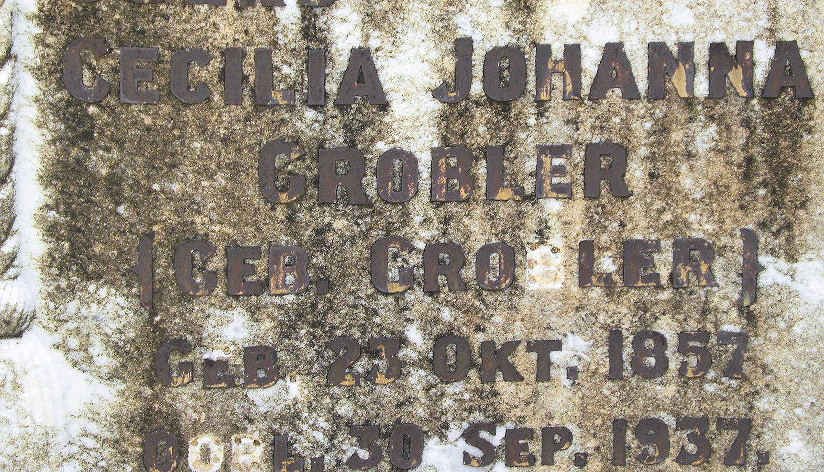 GROBLER Cecilia Johanna nee GROBLER 1857-1937