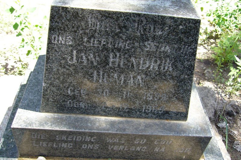 HUMAN Jan Hendrik 1959-1969