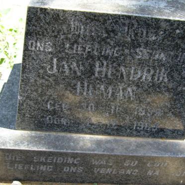 HUMAN Jan Hendrik 1959-1969