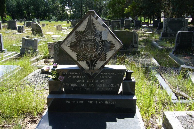 HEERDEN Hendrik Jacobus, van 1958-1980