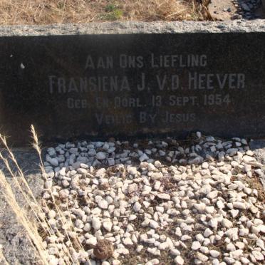 HEEVER Fransiena J., van der 1954-1954