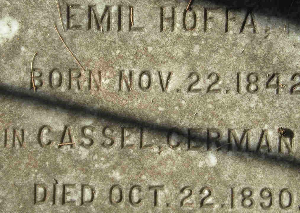 HOFFA Emil 1842-1890
