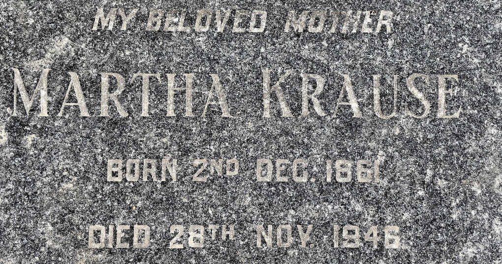 KRAUSE Martha 1861-1946