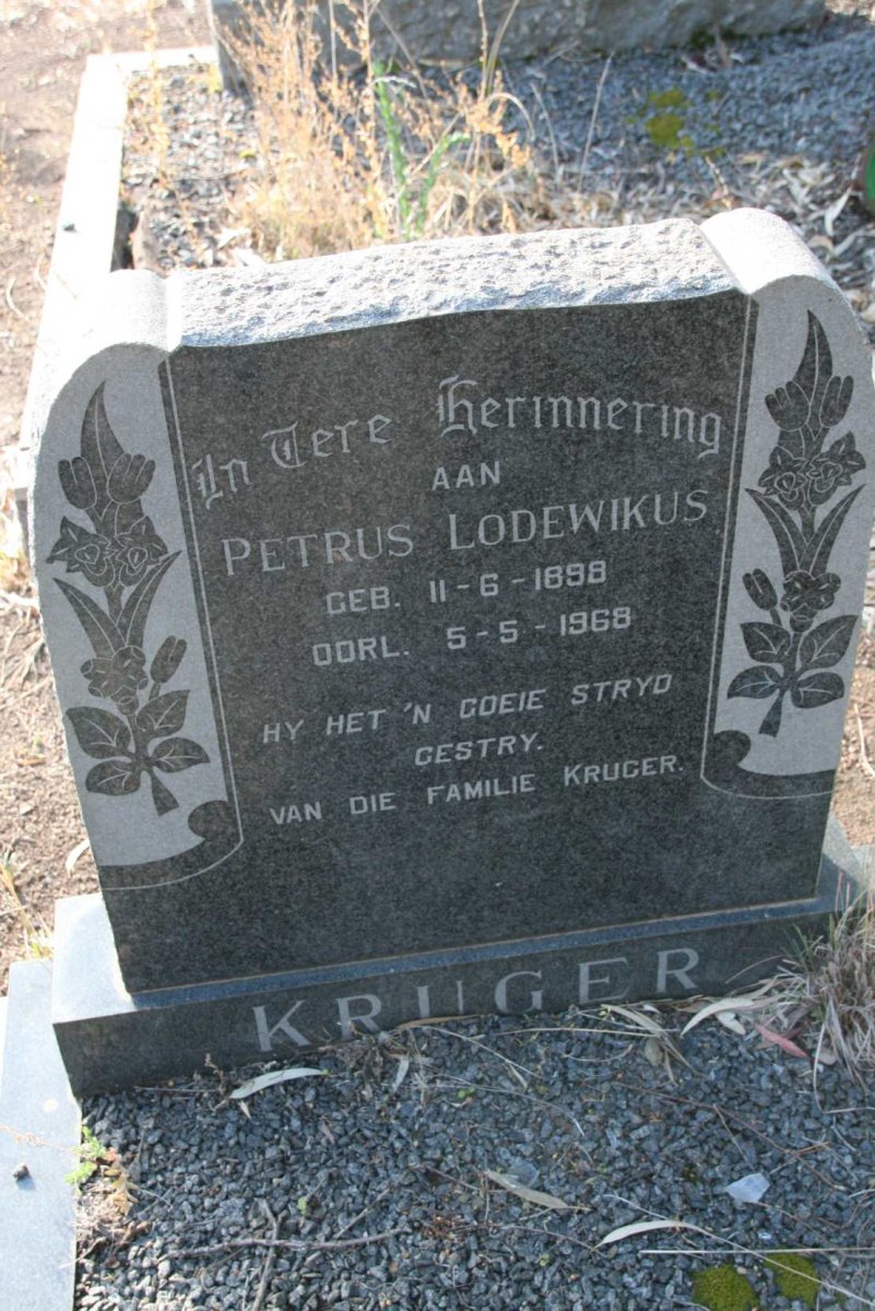 KRUGER Petrus 1898-1968