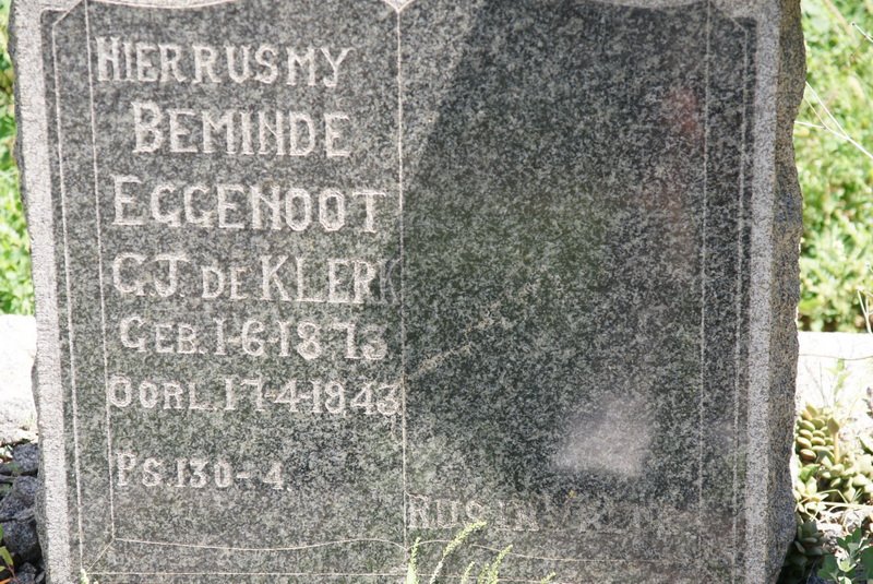 KLERK G.J., de 1873-1943