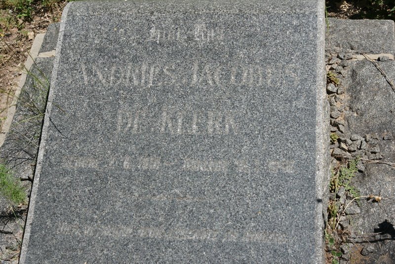KLERK Andries Jacobus, de