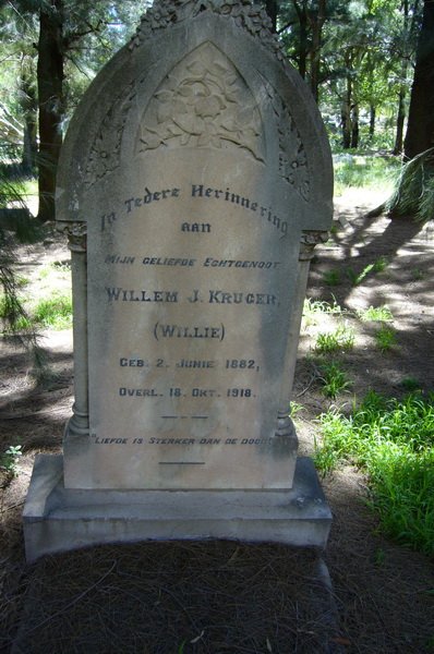 KRUGER Willem J. 1882-1918