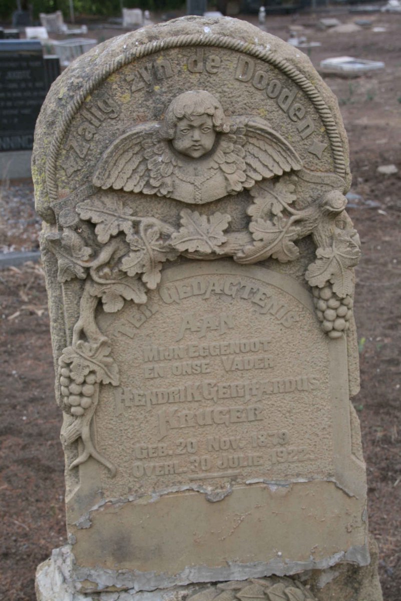 KRUGER Hendrik Gerhardus 1879-1922