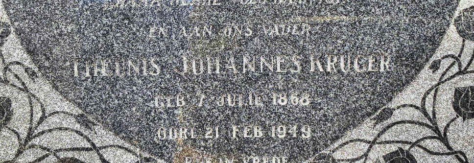 KRUGER Theunis Johannes 1868-1949