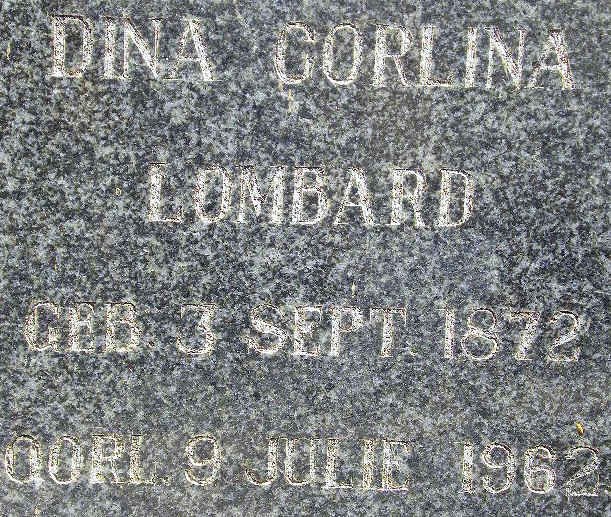 LOMBARD Dina Corlina 1872-1962