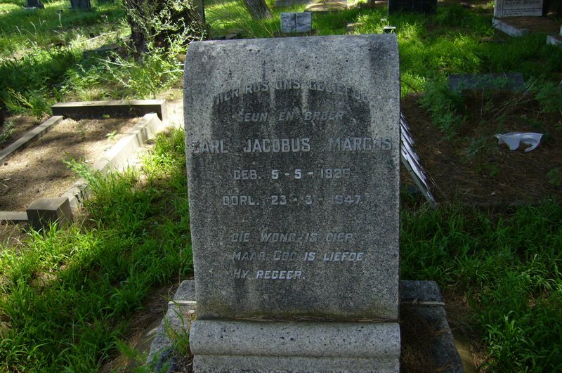 MARCUS Carl Jacobus 1926-1947