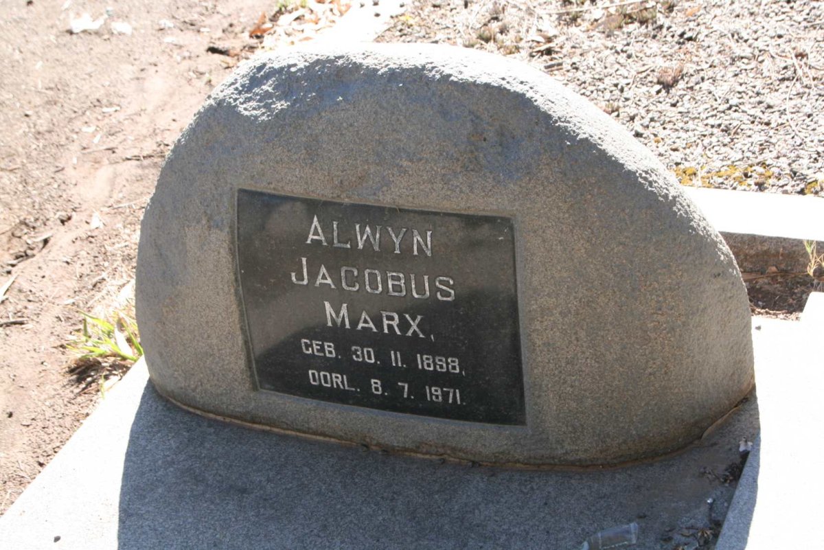 MARX Alwyn Jacobus 1898-1971