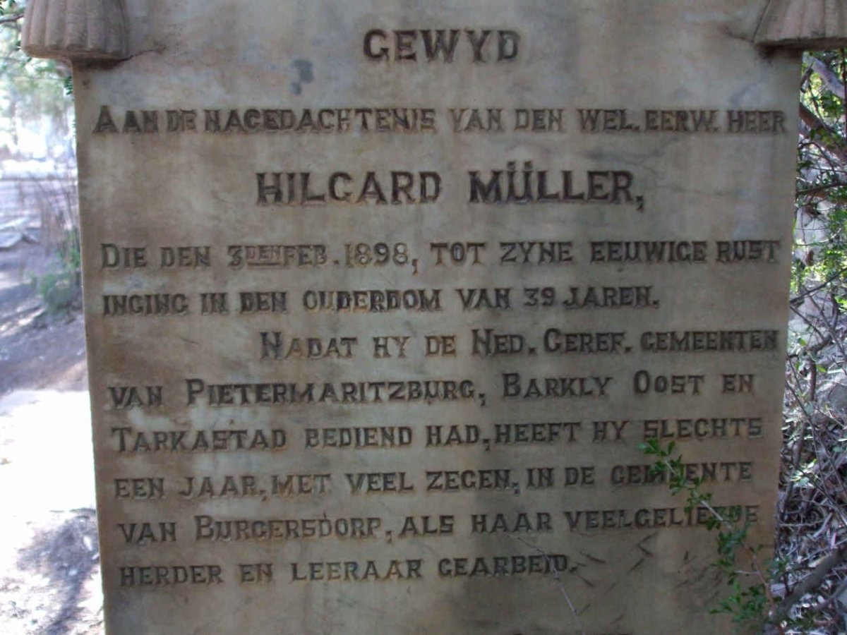MÜLLER Hilgard -1898