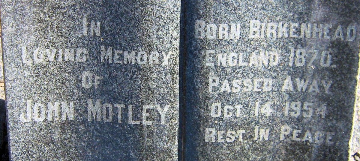 MOTLEY John 1870-1954