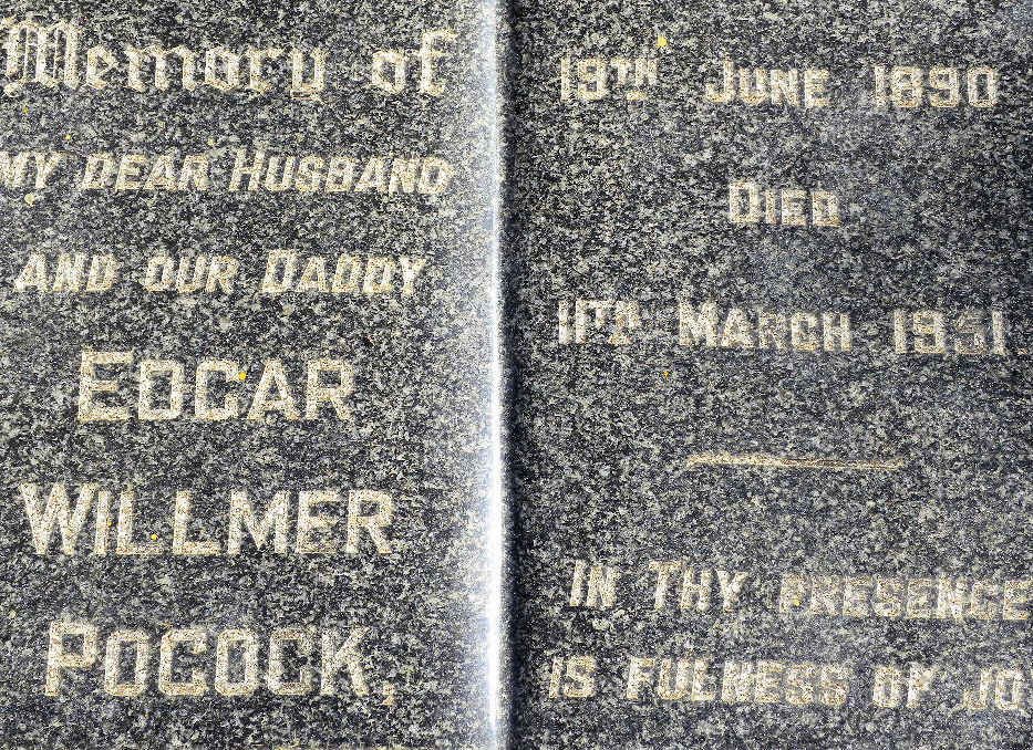 POCOCK Edgar Willmer 1890-1951