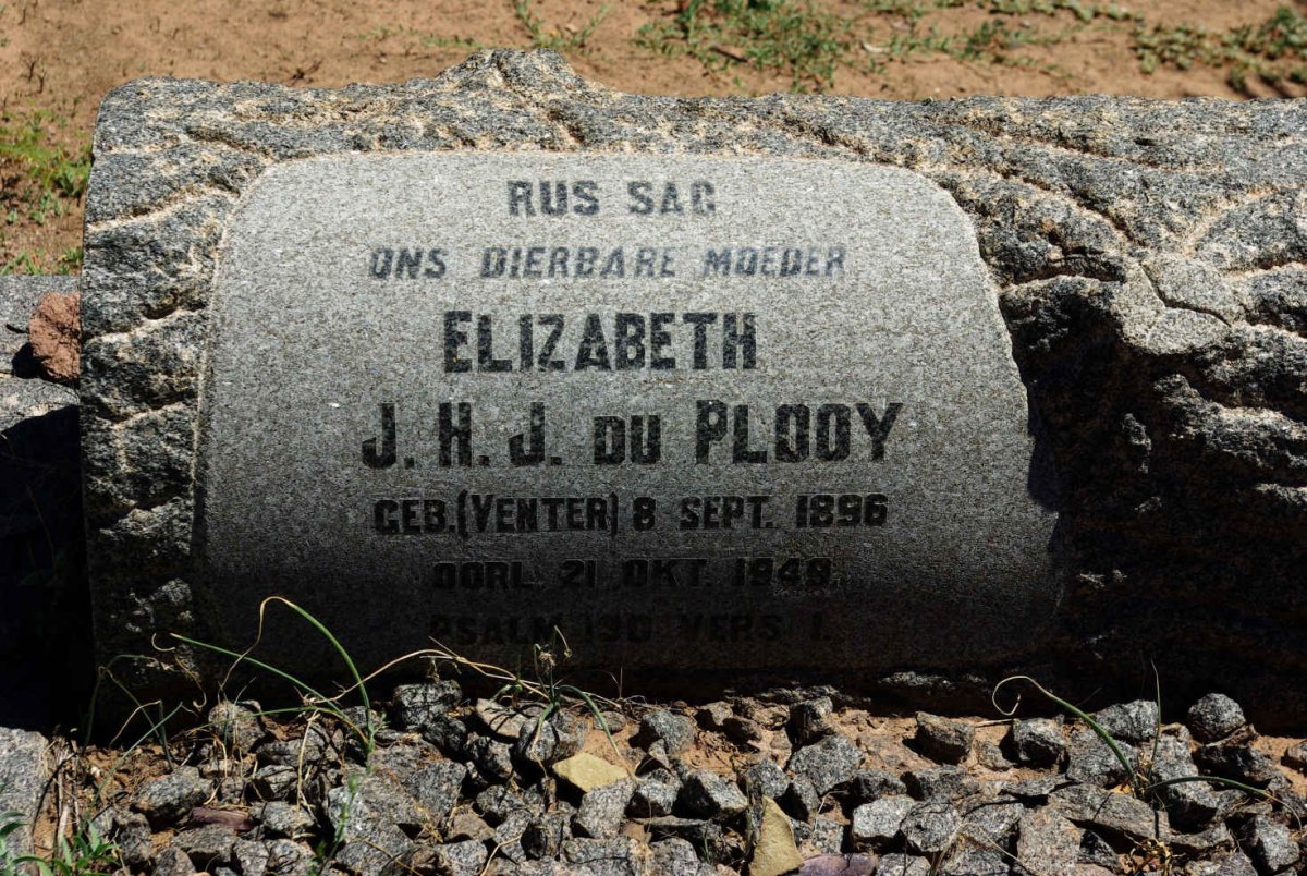 PLOOY Elizabeth J.H.J., du nee VENTER 1896-1949