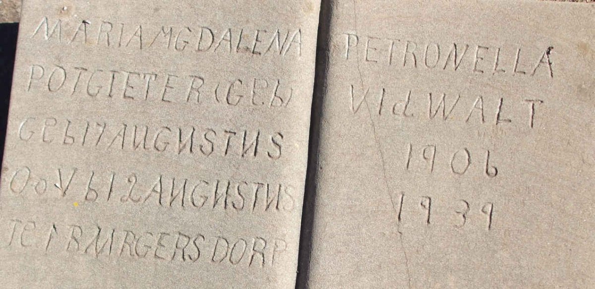 POTGIETER Maria Magdelena Petronella nee V.D.WALT 1906-1939