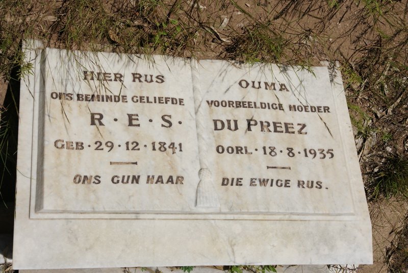 PREEZ R.E.S., du 1841-1935