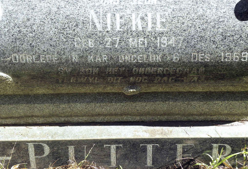 PUTTER Niekie 1947-1969