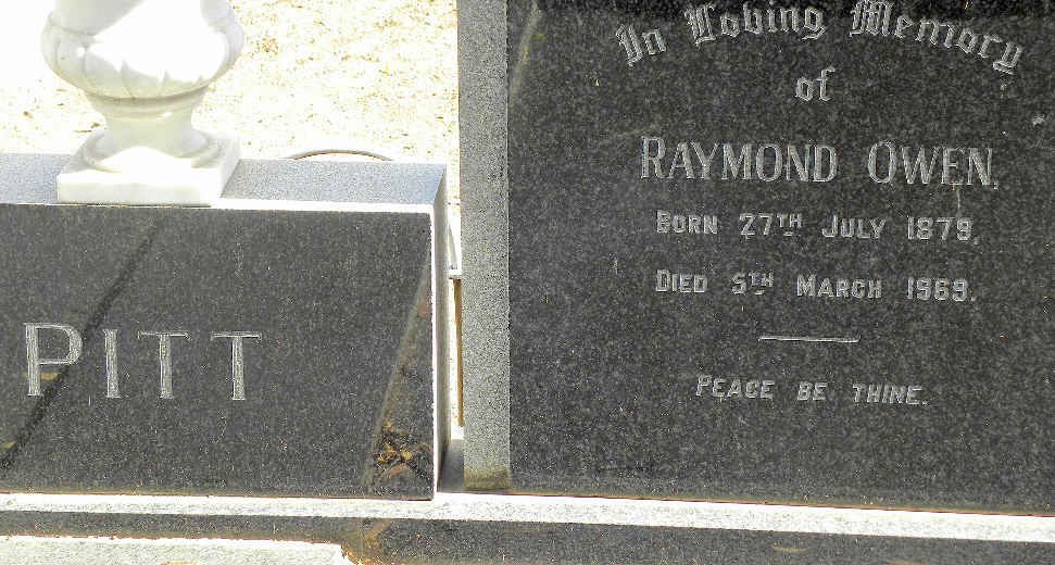 PITT Raymond Owen 1879-1969