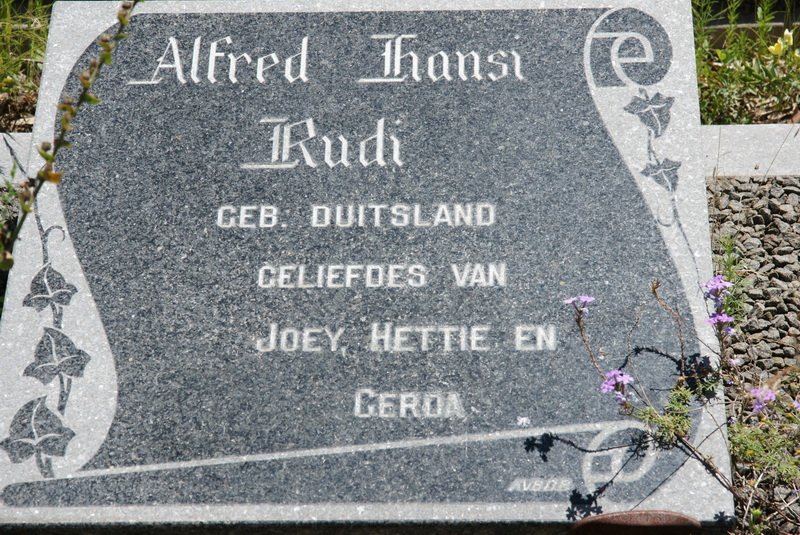 RUDI Alfred Hansi