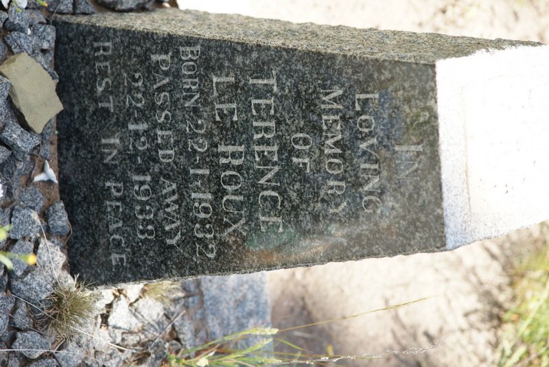 ROUX Terence, le 1932-1933