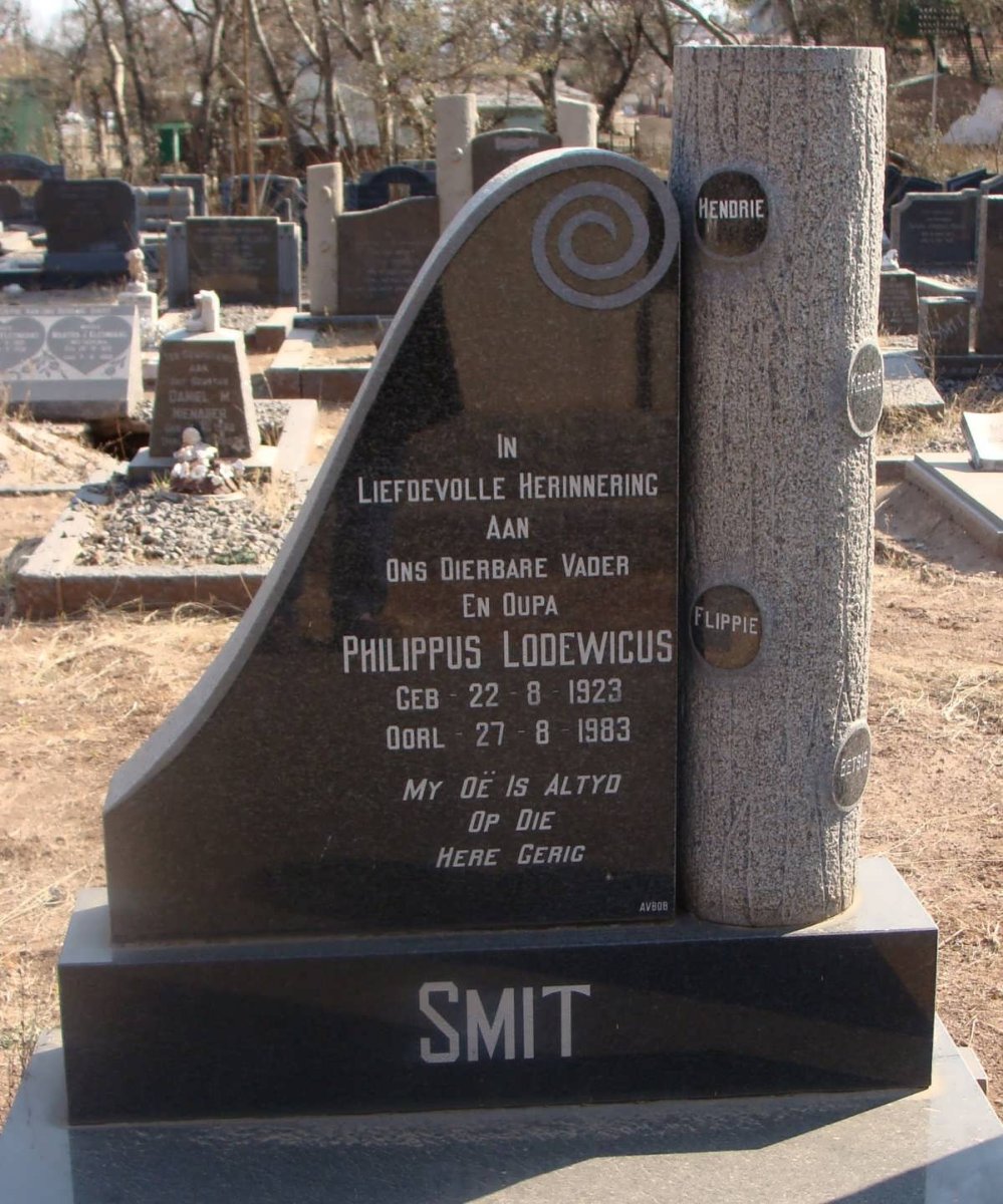 SMIT Philippus Lodewicus 1923-1983