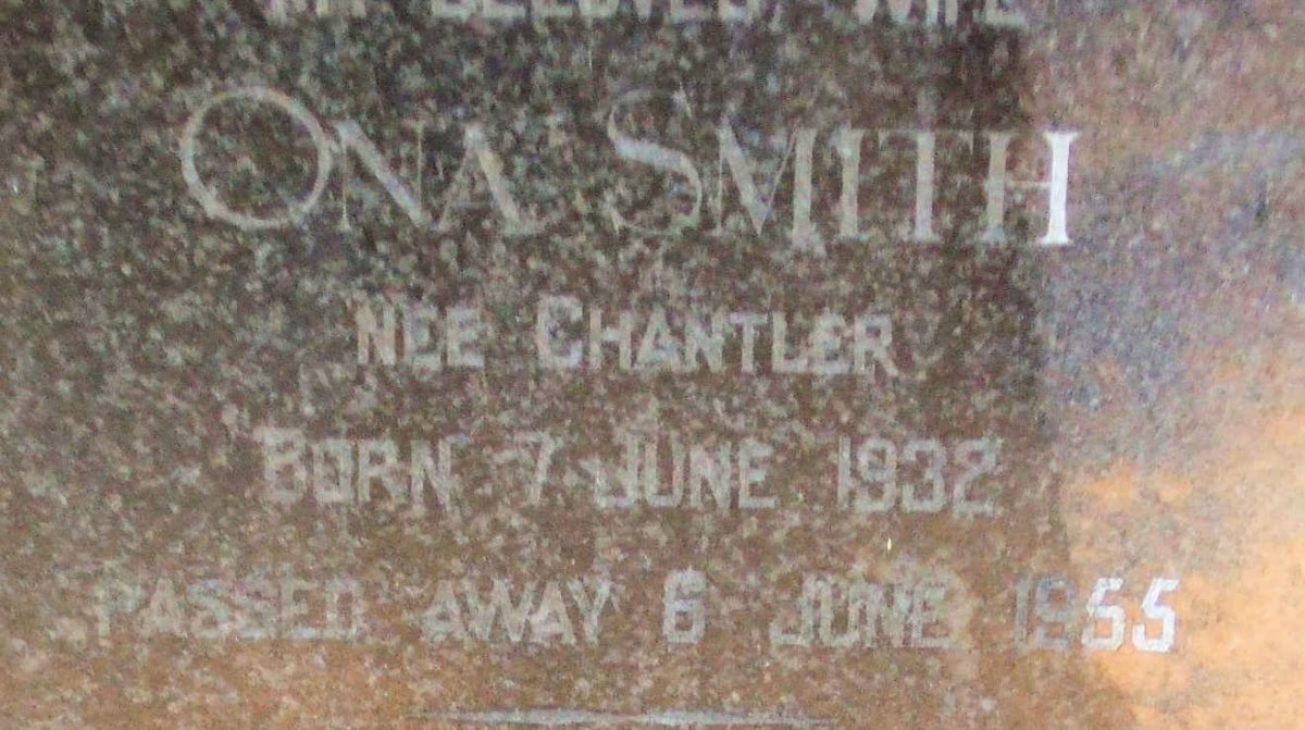 SMITH Ona nee CHANTLER 1932-1955