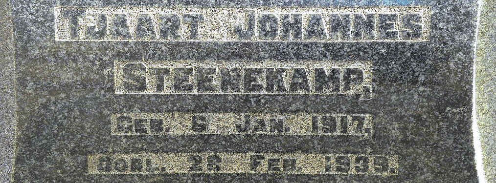 STEENEKAMP Tjaart Johannes 1917-1939