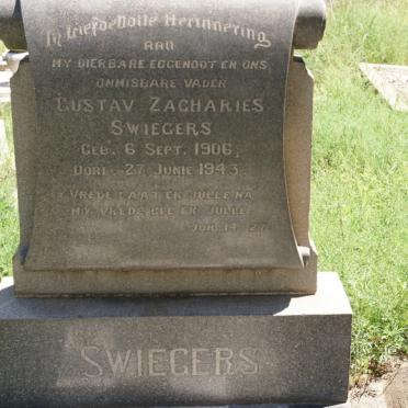 SWIEGERS Gustav Zacharies 1906-1943