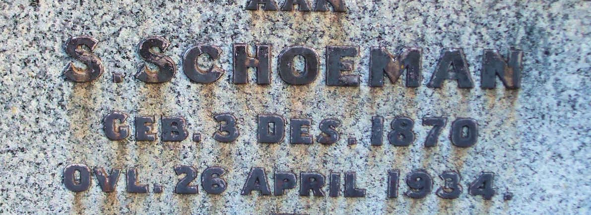 SCHOEMAN S. 1870-1934