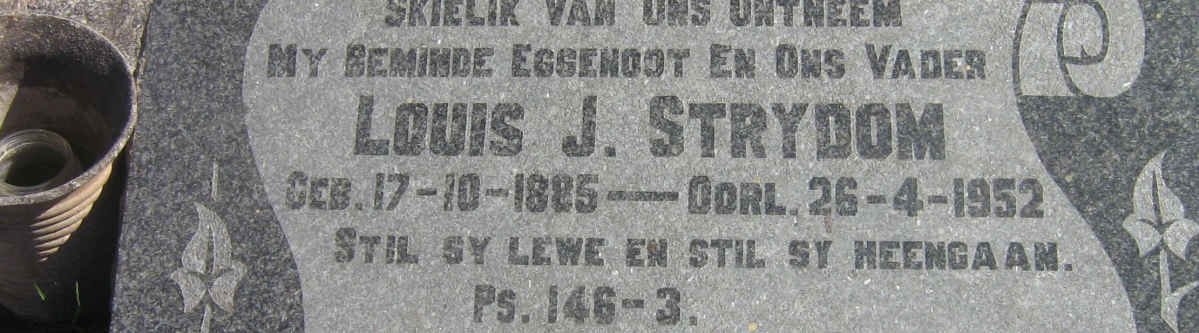 STRYDOM Louis J. 1885-1952