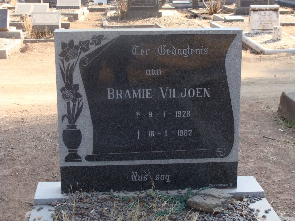 VILJOEN Bramie 1928-1982