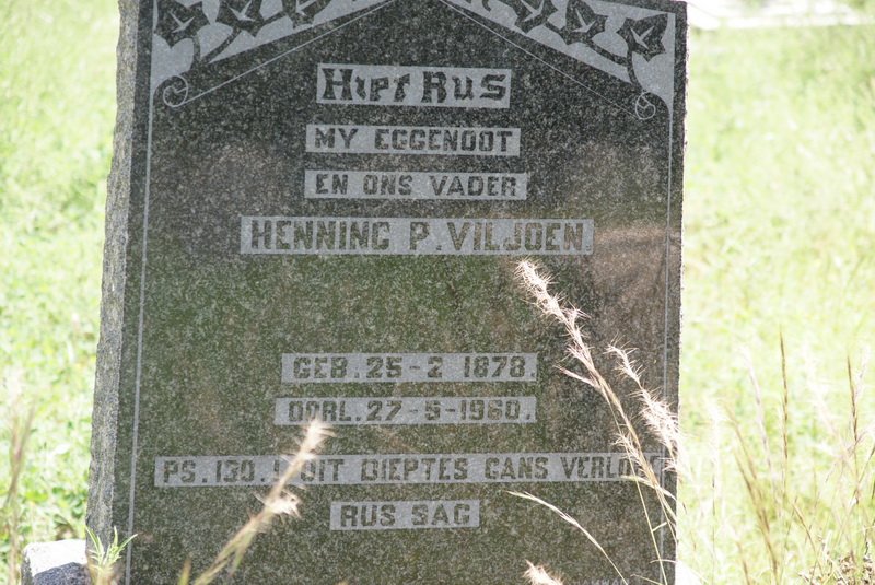 VILJOEN Henning P. 1878-1960