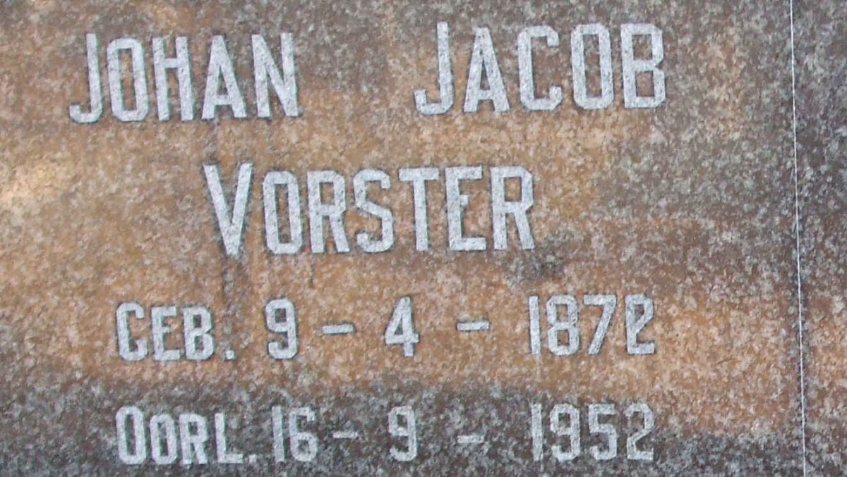 VORSTER Johan Jacob 1872-1952