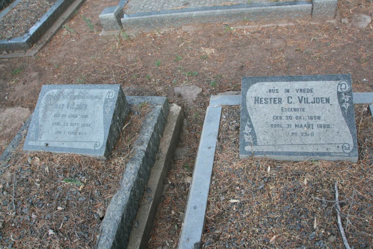 VILJOEN Nas 1891-1952 &amp; Hester C. 1898-1980